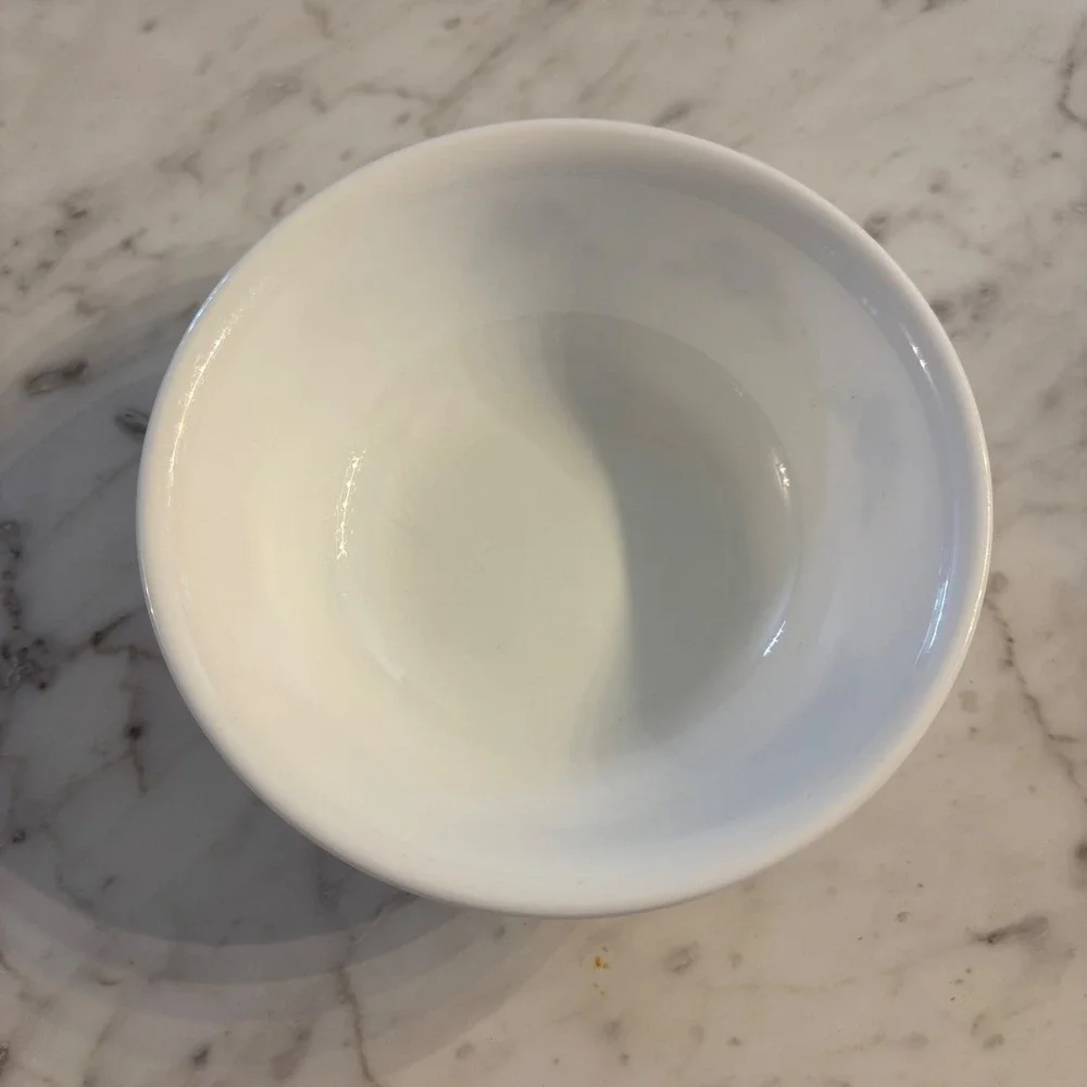 Corelle Blue Hearts Cereal Soup Bowl Corning Vitrelle White Blue Made in USA